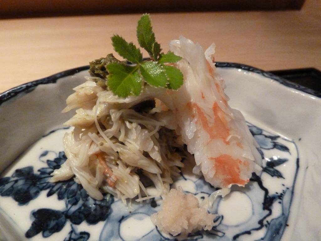 蒸し蟹と焼き蟹