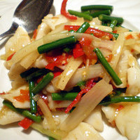 烏賊の塩・ニンニク炒め