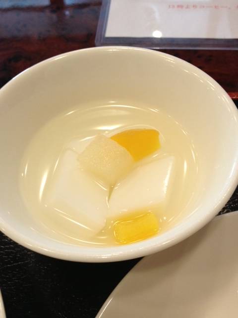 ランチセット 杏仁豆腐