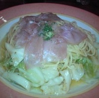 生ハムのスパゲッティ