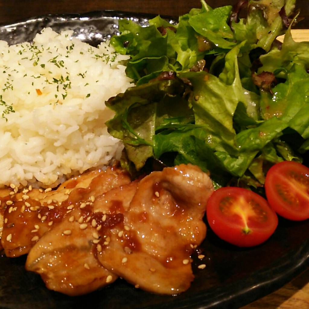 笑子豚の生姜焼きプレート