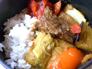 野菜と牛肉のカレー