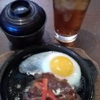 ハンバーグの五段重御膳ランチ