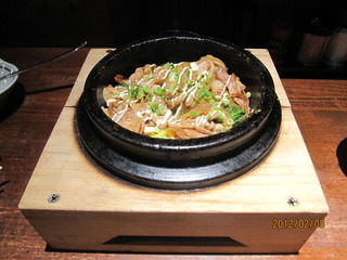 石焼ジュージュー豚生姜焼き飯