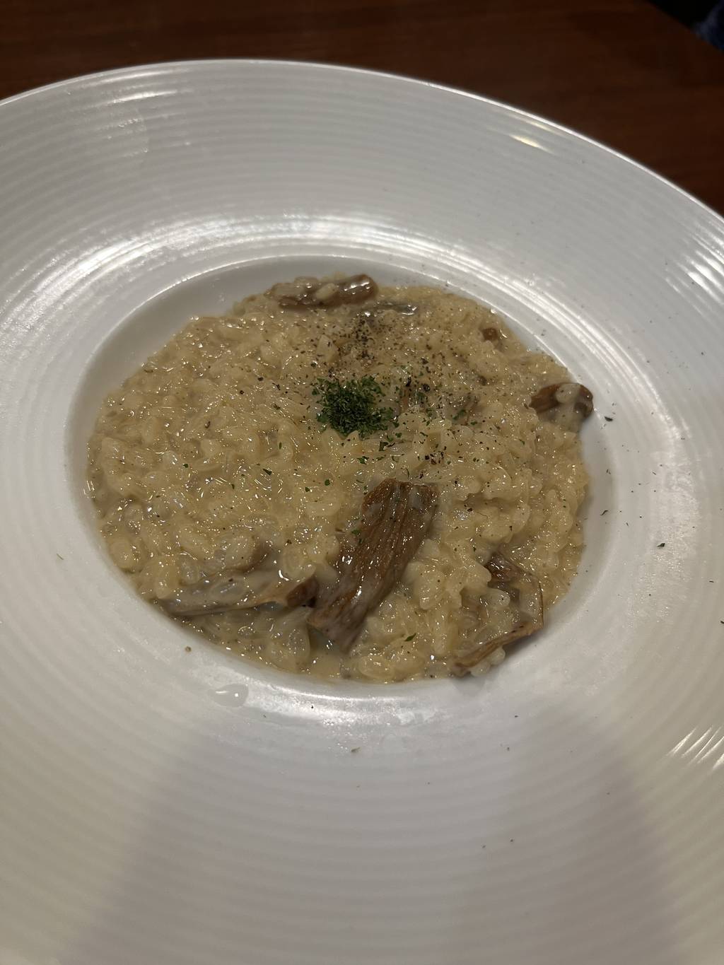 ポルチーニのクリームリゾット