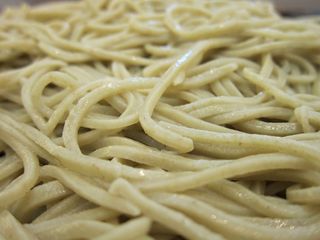 舞茸ぺペロン汁蕎麦