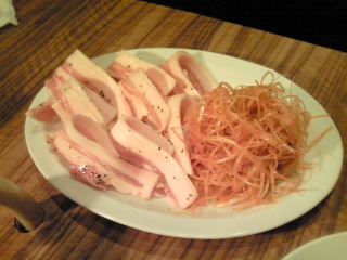 ネギ付き黒豚カルビ（塩）