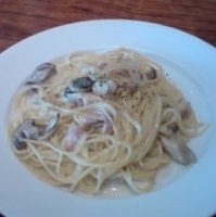 茸とパンチェッタのクリームソーススパゲティ