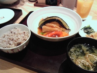 豆腐と野菜の黒酢あんかけ