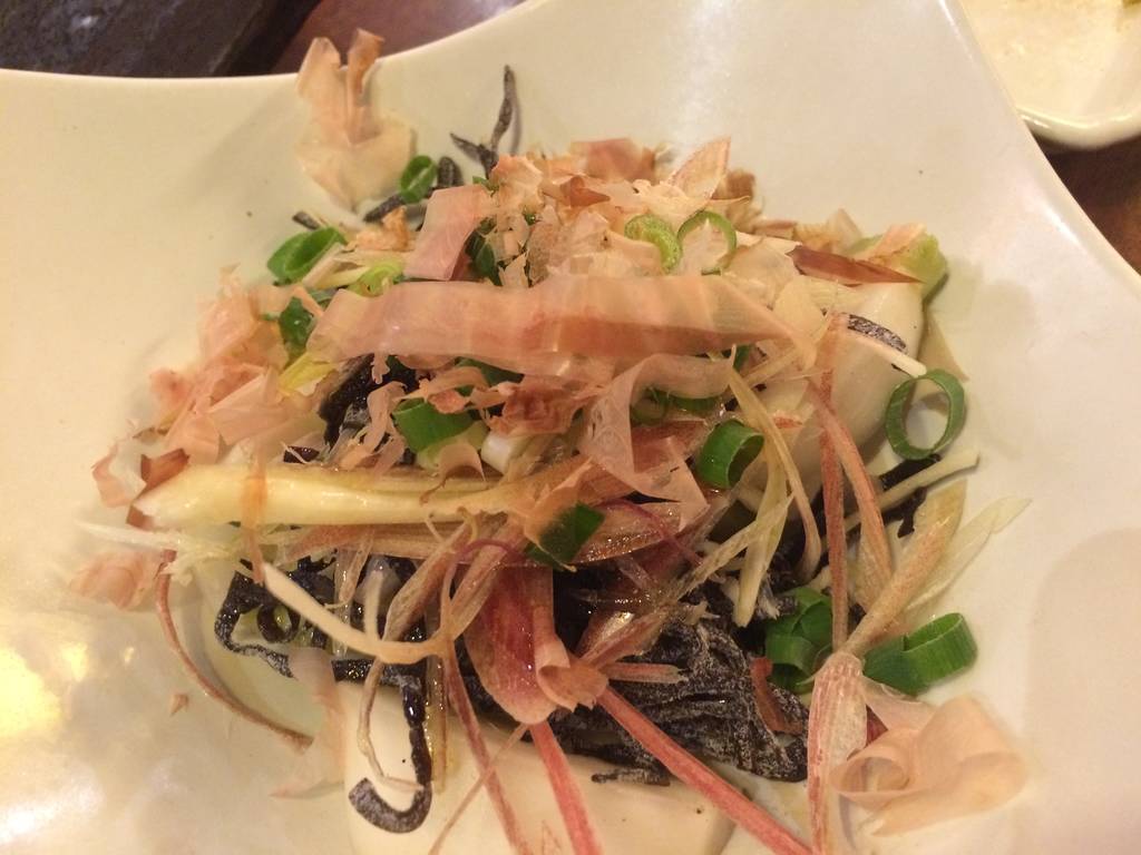 白カブと茗荷の塩こぶ和え