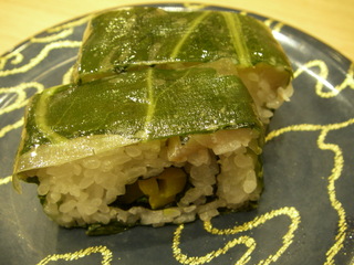 〆鯵の高菜押し寿司