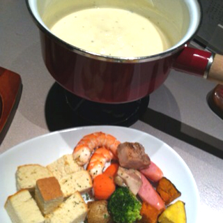 チーズクリームフォンデュ