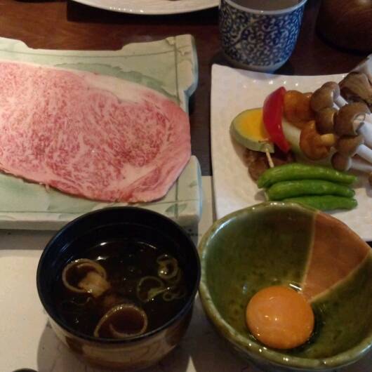 飛騨牛と秋の実り炭火焼きランチ