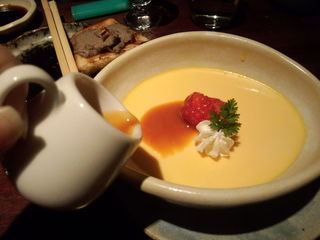 地玉子プリン　キャラメルソース添え