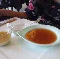 牡蠣風味の柔らか卵豆腐とふかひれとろみスープ