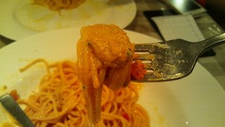 ウニのトマトクリーム