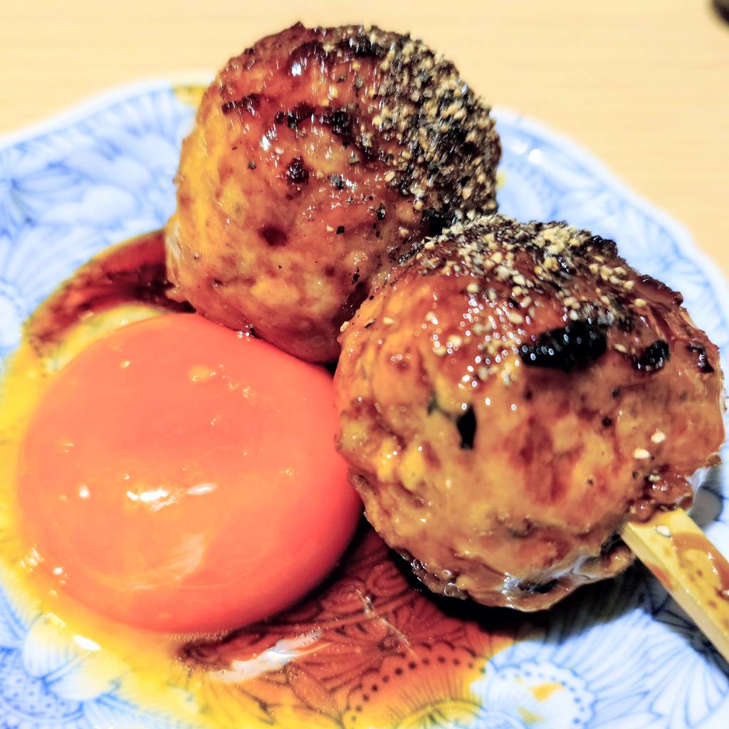 月見つくね黒こしょう焼き