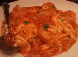 玉子入りエビチリソース