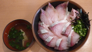 旬の丼（活〆ハマチ丼）