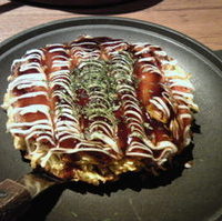 本日の関西風お好み焼き