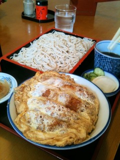 もり蕎麦とミニかつ丼のセット