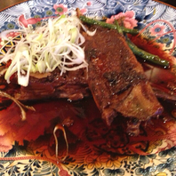 築地マグロのカマアゴ煮付け