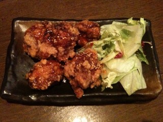 若鶏の唐揚げ　韓国ソース