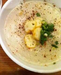 腐乳と胡椒の粥