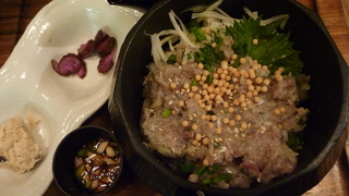 あじのなめろう丼めし