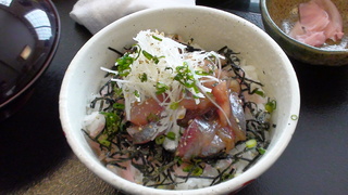 あじ漬丼定食