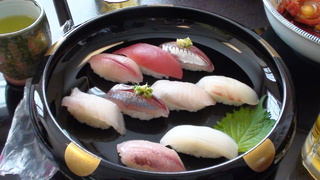 地魚にぎり定食