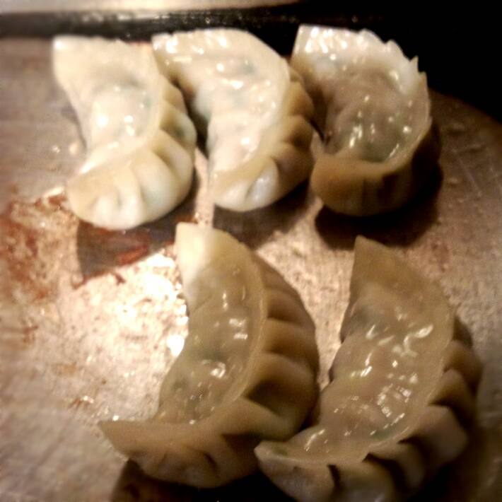 自家製鉄板ギョーザ