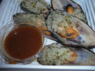 ムール貝ガーリック焼き