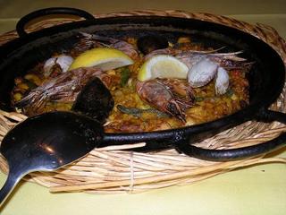 魚貝のパエリア