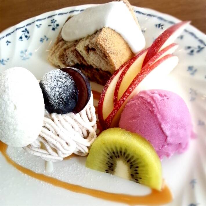 天の川デザートプレート