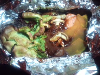 サーモンのほう場焼き風