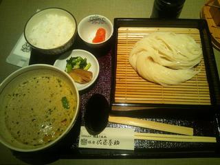 比内地鶏使用　タイ風グリーンカレーつけ麺