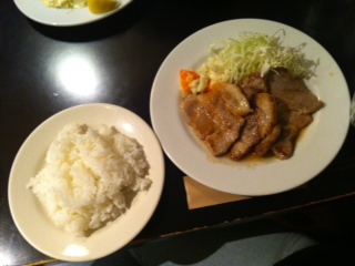 ポークしょうが焼き