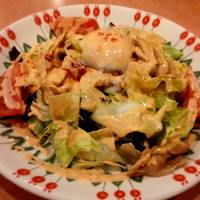 あったかポークと半熟卵のサラダ