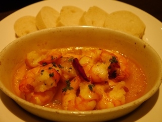 ピリ辛エビガーリックのオリーブオイルソテー