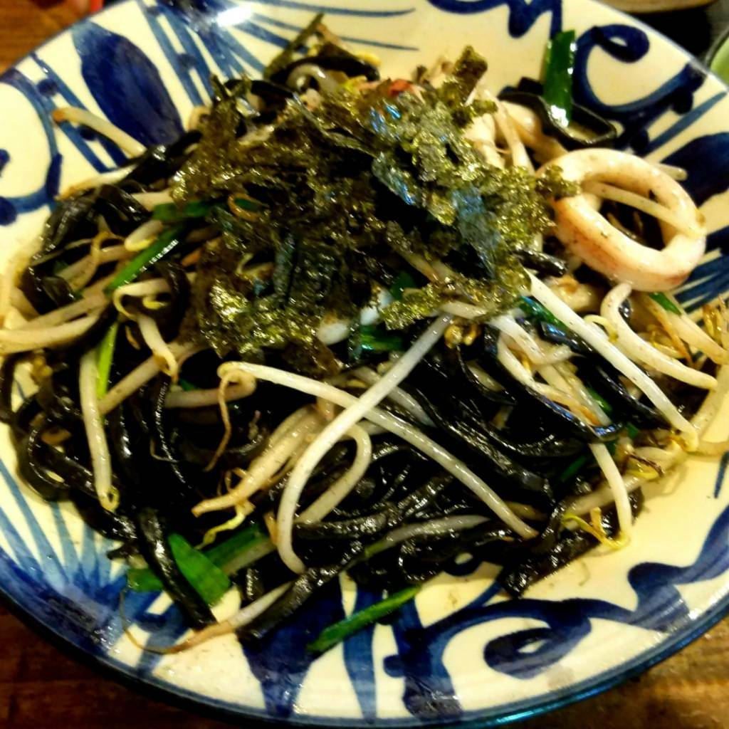 自家製いかすみ麺の焼きそば