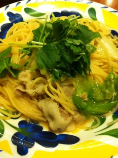 豚バラとレタスのわさび風味