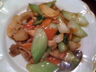 イカと野菜の炒め