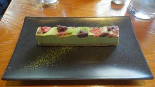 抹茶のチーズケーキ