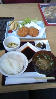 コラーゲンメンチかつ定食