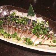 自慢の炙り〆サバ