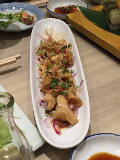 つぶ貝のガーリック焼