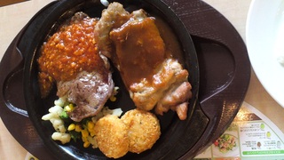 若鶏のグリル＆ＵＳビーフステーキ