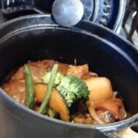 たっぷりきのこのポークシチュー