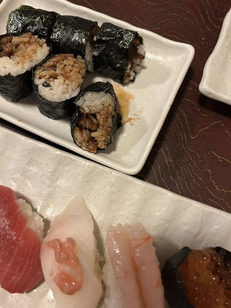 にぎり　と　あなご巻